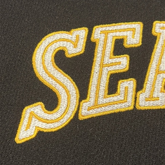 Vintage Seattle SuperSonics Reebok Embroidered LS Warm-Up Jersey Shooting Shirt - Picture 6 of 11